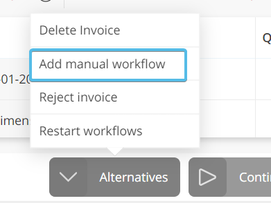 Add Manual Workflow option